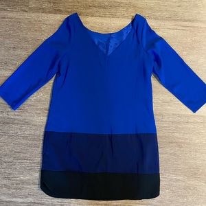 Blue and Black Express Dress